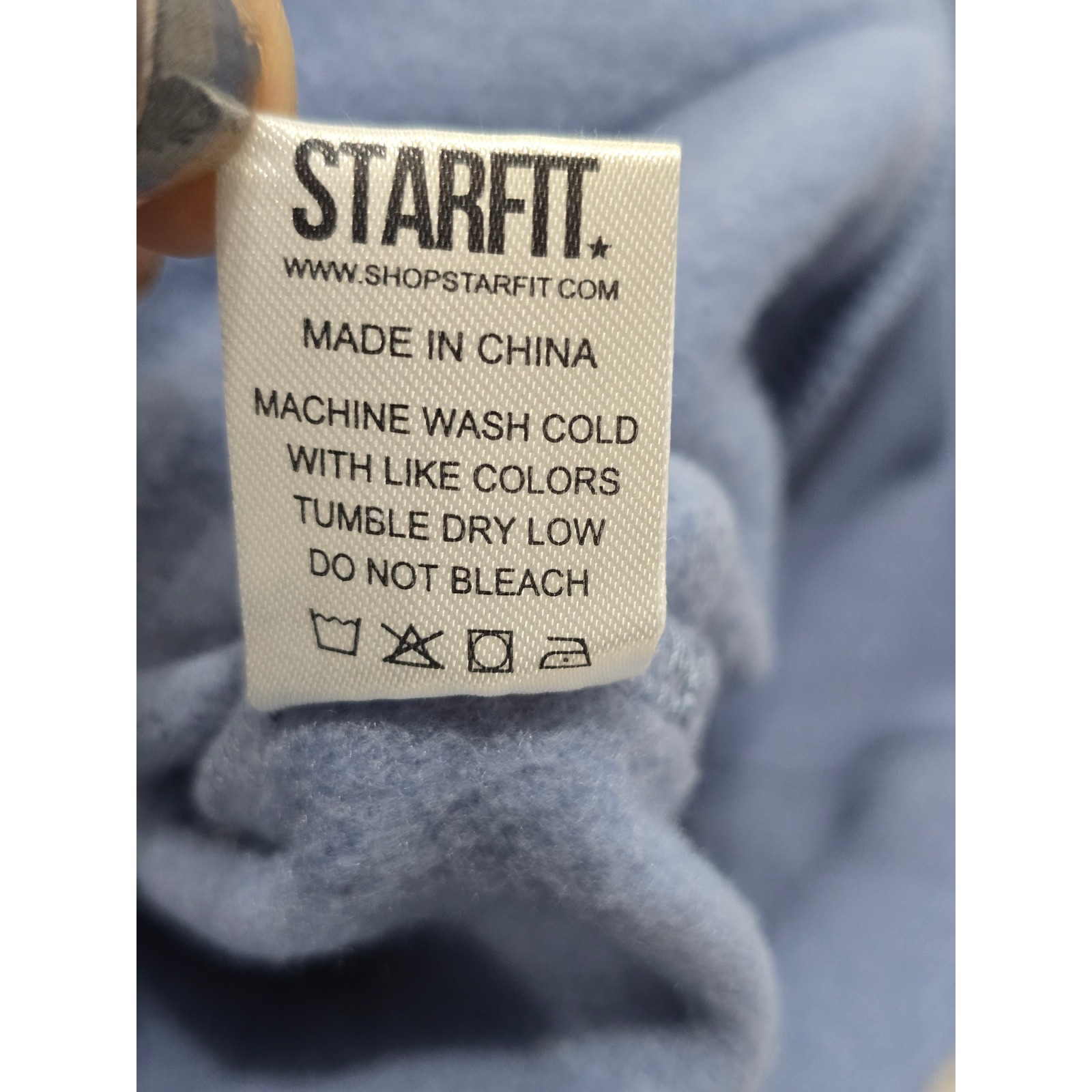 Starfit Cherry Graphic Hoodie Sweatshirt Women Xl Blue Cotton Blend Comfy Casual — image 4 of 8